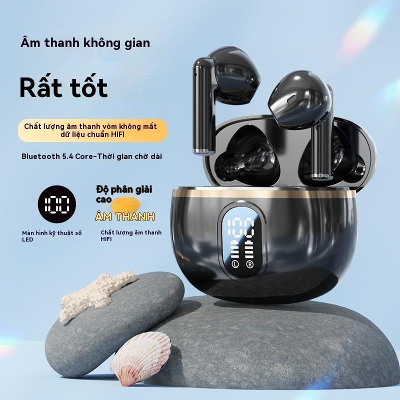 J08 Tai nghe Bluetooth TWS Tai nghe chơi game Tai nghe không dây Tai nghe stereo 9D với đèn LED