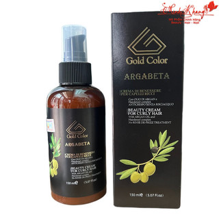 Kem xả khô Gold Color ARGABETA Beauty Cream For Curly Hair dành cho tóc xoăn 150ml 