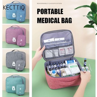 Túi đựng thuốc KECTTIO Hộ gia đình Bảo quản tại nhà Thuốc ngực Đa chức năng Bộ dụng cụ khẩn cấp vải nhiều lớp