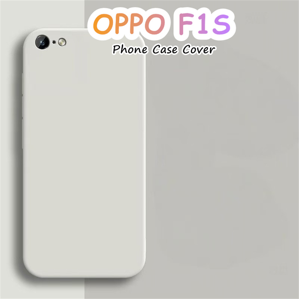 [Bộ sưu tập] Dành cho OPPO F1S Vỏ silicon mở chính xác Vỏ điện thoại màu trơn đơn giản cổ điển