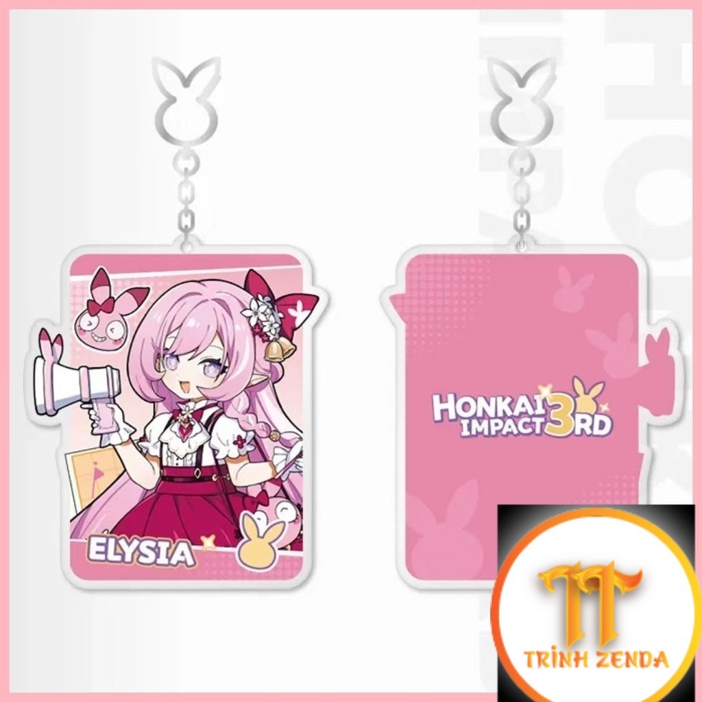 Móc Khóa Honkai Impact 3 Kiana Elysia Honkai Dòng 3 Phòng Acrylic Mặt Dây Chuyền Móc Khóa Alicia - z