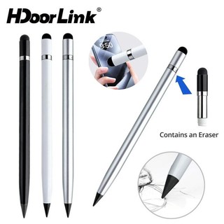 HdoorLink 3IN1 Bút Màn Hình Cảm Ứng Đa Năng Cho Android IOS Máy Tính Bảng Điện Thoại Di Động Bút Chì Kép Không Cần Mực Bút Điện Dung