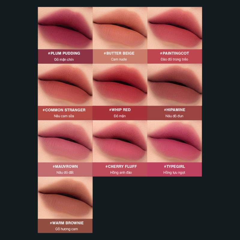 Son kem bùn mịn lì 3CE Hazy Lip Clay | BigBuy360 - bigbuy360.vn