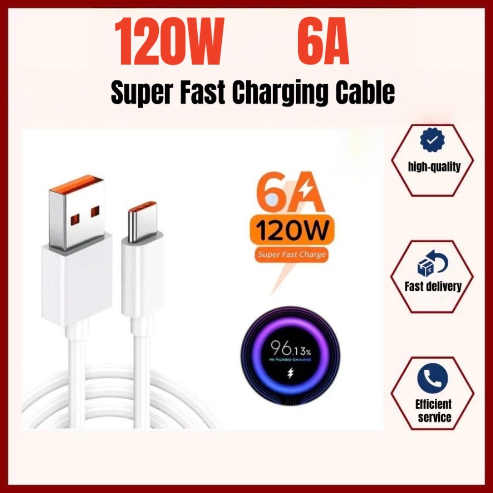 Cáp sạc siêu nhanh USB-C 120W 67W 55W 33W 18W cho Xiaomi vivo oppo realme