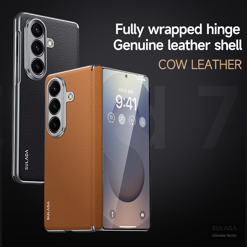 [Only Back Case] Ốp lưng doanh nghiệp cho Samsung Galaxy Z Fold 7 Vỏ điện thoại lưng bằng da bền Z F