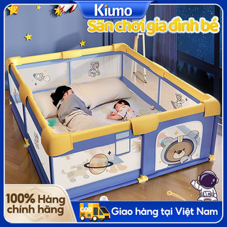 Chuồng Chơi Cho Bé Họa Tiết Hoạt Hình Có Bóng Và Thảm Lưới Thoáng Khí Hàng Rào An Toàn Trong Nhà Cho Trẻ Em