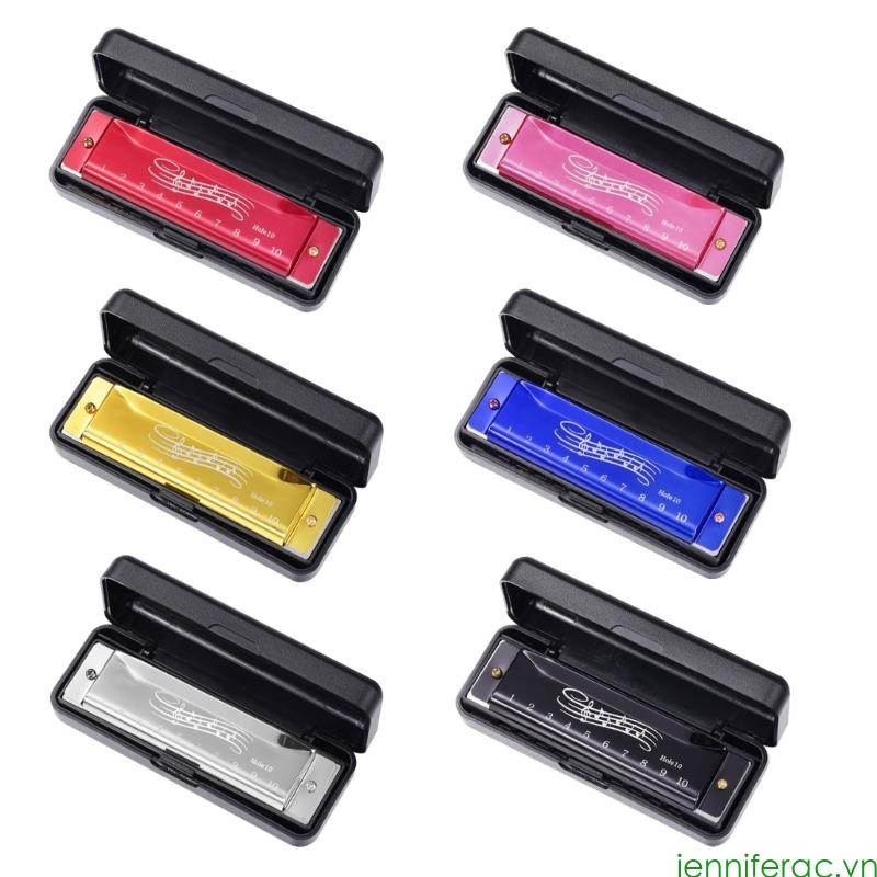 10 Holes 20 Tones Key of C Chromatic Harmonica Set, Mouth Organ and Professional