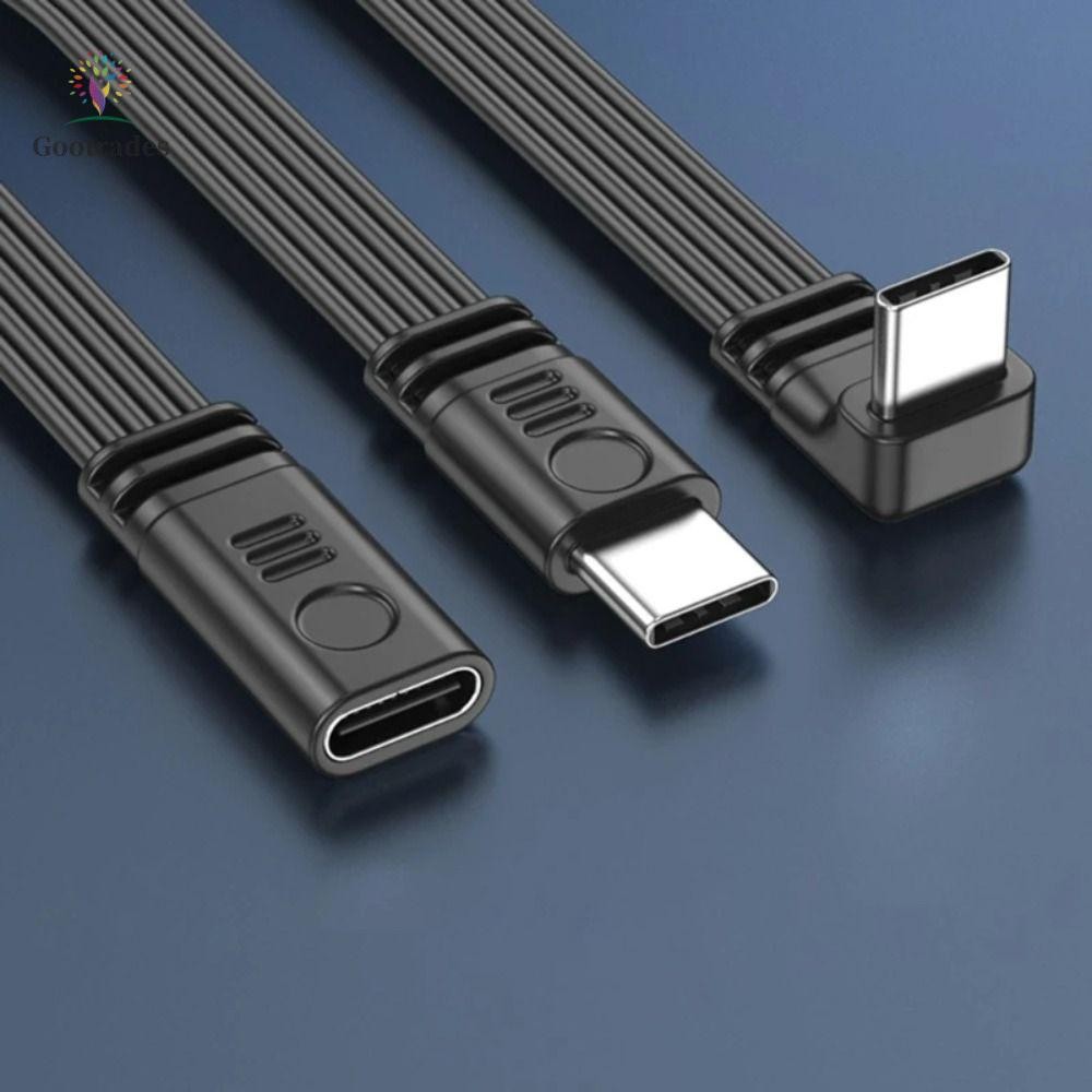 Cáp nối dài GOOTRADES USB C, Dòng dữ liệu mở rộng Type C sang Type C 90 độ Type C, Cáp chuyển đổi sạ