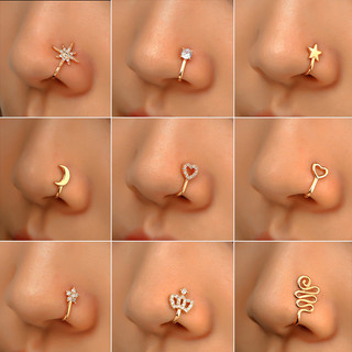 BELLA-Bee Kẹp Mũi Kiểu Chữ U, Trái Tim & Mặt Trăng - Trang Sức Thời Trang Lễ Hội Quà Tặng