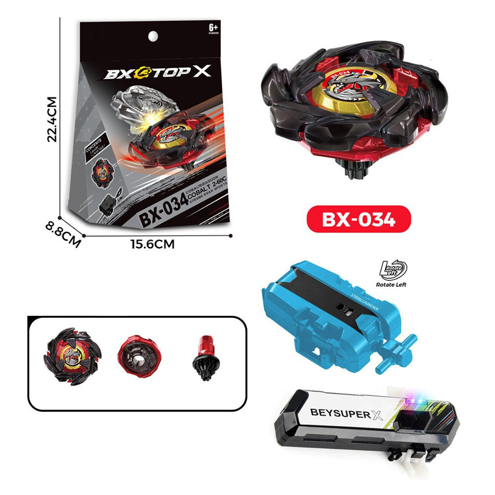 Bey X Left Bey BX-034 Cobalt Dragoon Beyblade Xtreme với bệ phóng cho Beyblade Burst Đồ chơi trẻ em 