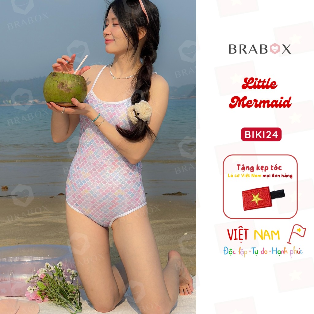 Áo bơi liền thân chuyên dụng bikini lấp lánh nhiều hoạ tiết BRABOX | BigBuy360 - bigbuy360.vn