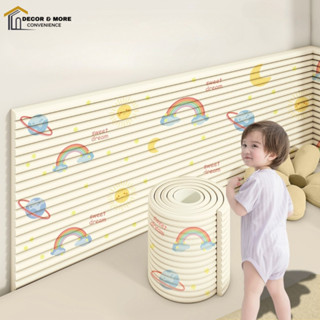 Dải Bảo Vệ Dán Tường DECOR Chống Va Đập Cho Bé, Cuộn Xốp Bảo Vệ Trẻ Em Không Hại Tường Dài 2 Mét