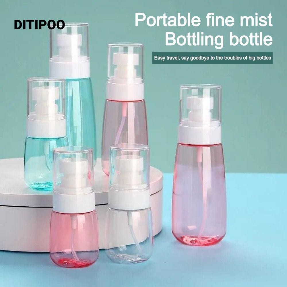 Bình xịt DITIPOO, Chai chia đôi du lịch trong suốt có thể tái sử dụng, 30 / 60 / 100ml Chai bóp rỗng