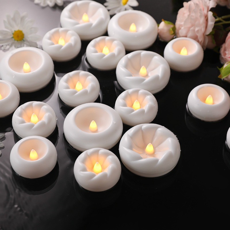2025 Diwali Cảm Biến Nước Đèn Nến LED Diya Đèn Happy Deepavali Đèn Cảm Biến Nước Nổi Tự Động BẬT / T