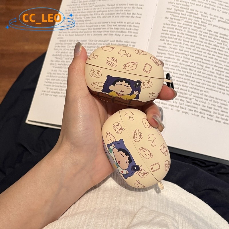 Case for UGREEN ClipBuds Pro Cute Crayon Shin-chan Peach Cartoon Clear Soft Case for UGREEN HiTune S