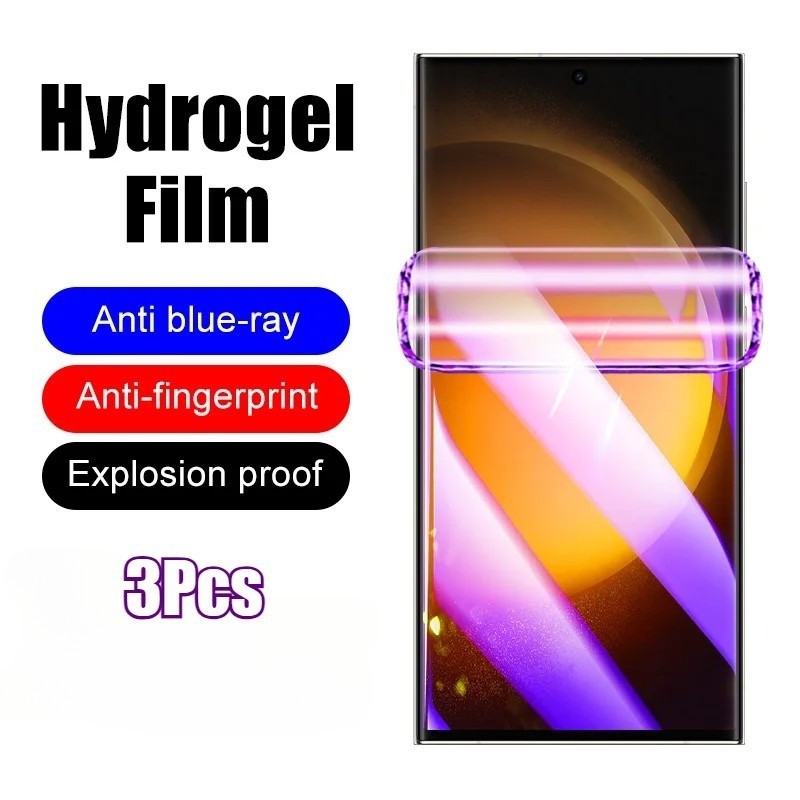 3 Miếng Dán Bảo Vệ Màn Hình Hydrogel Chống Ánh Sáng Xanh Cho HTC Wildfire X E6 E5 E4 E3 Plus Star li