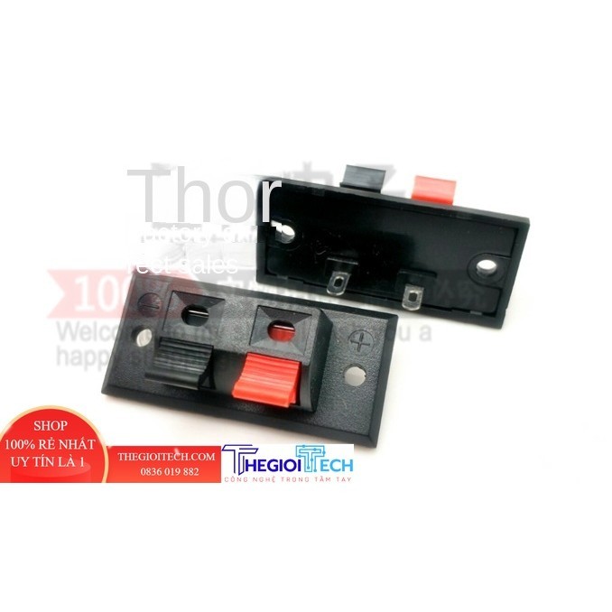 Ổ Cắm Nối Trực Tiếp Chất Lượng Cao Ổ Cắm Dây WP2-3 Ép Ổ Cắm Âm Thanh Hai Vị Trí Kẹp Âm Thanh Kẹp Lão Hóa - Loại thường