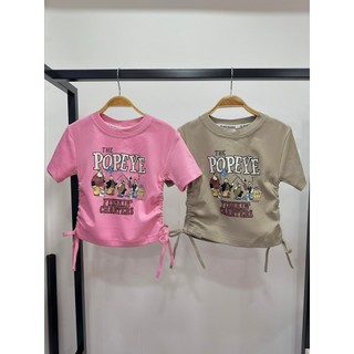 Áo babytee Popeyes rút eo bé gái