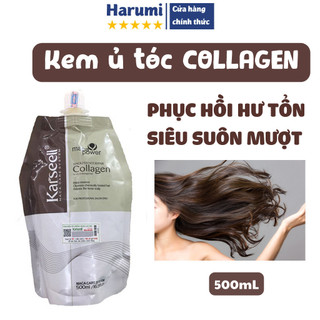 Kem ủ tóc karseell giúp phục hồi tóc hư tổn, kem ủ tóc collagen, hấp tóc, kem hấp ủ tóc karseell maca siêu suôn mềm mượt
