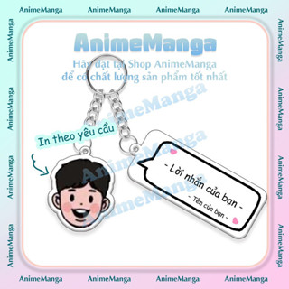 ( QUÀ TẶNG VALENTINE ) Móc khoá ghi lời nhắn theo yêu cầu làm quà tặng - trí decor shop