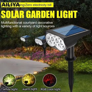 AILIYA Đèn ngoài trời năng lượng mặt trời, đèn cây chống thấm nước, đèn sân vườn cảnh quan siêu sáng, đèn chiếu sáng trang trí sân vườn