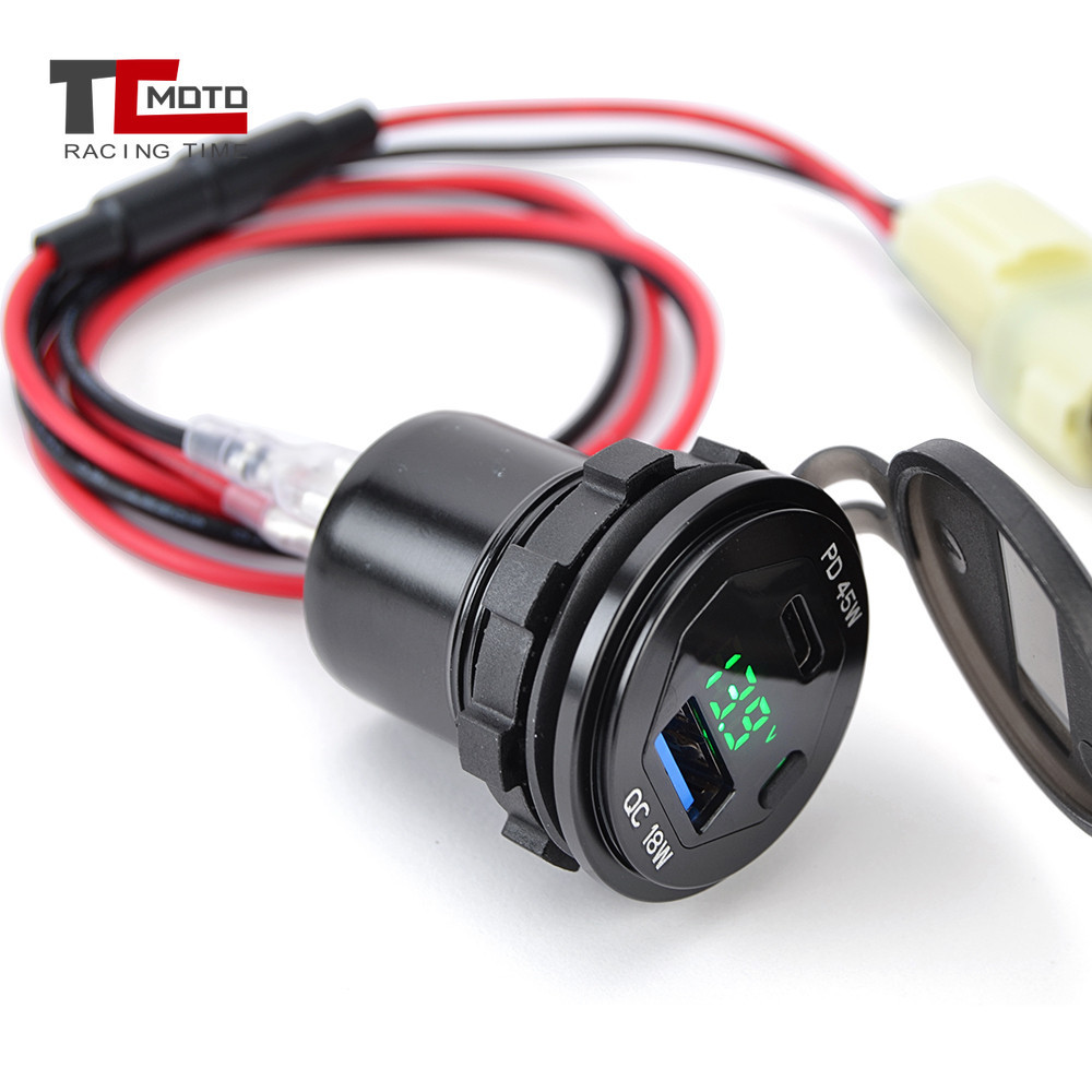 2024 CB500X NX400 NX500 Motorycle Sạc Nhanh USB Aux 12V Đầu Nối Nguồn Cho Xe Honda CB 500X NX 400 50