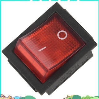 Đèn đỏ 4 chân DPST BẬT / TẮT Snap in Rocker Switch 15A / 250V 20A / 125V AC 28x22mm yehengh