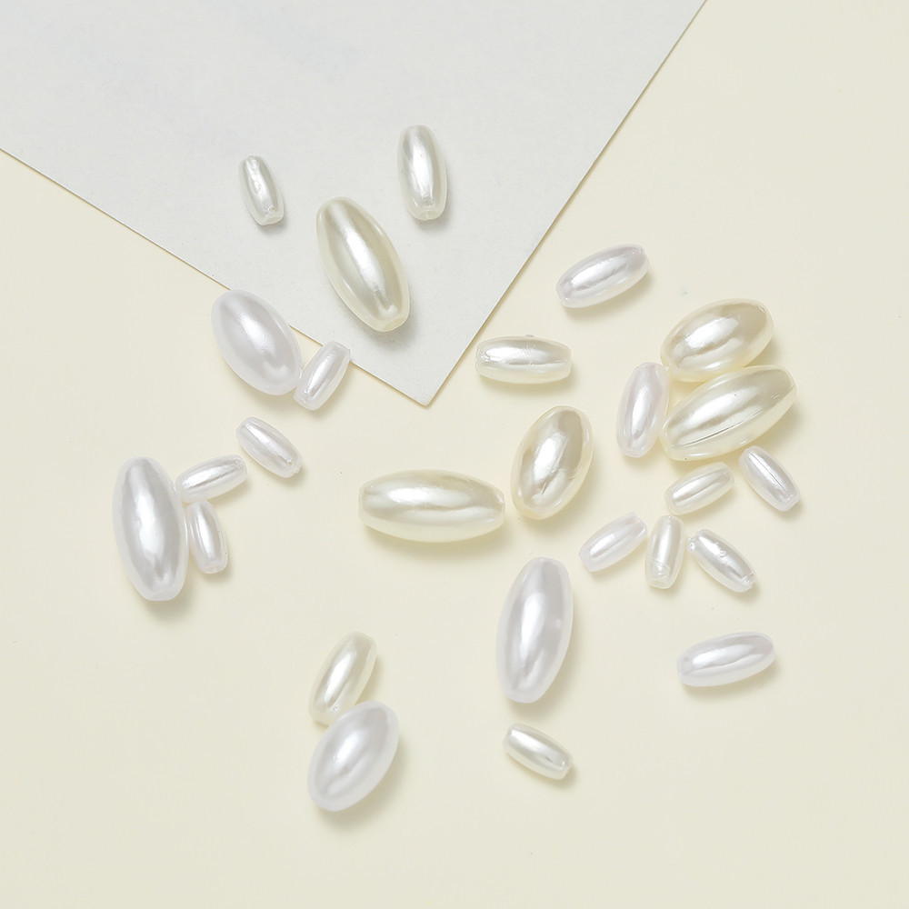 St. kunkka 50-100 ChiếcABS Giả Ngọc Trai Nhân Tạo Hạt Gạo Dài Cho DIY Handmade Trang Sức