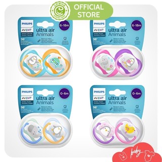 Ty Giả Avent Ultra Air Animal - Ti Ngậm Philips Avent Thông Khí Silicon Cho Bé