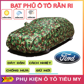Bạt Phủ Xe Ô Tô Vải Dù Rằn Ri FORD EcoSport, Everest, Escape, Focus, Explorer, Ranger, có phản quang