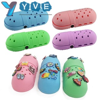 Túi đựng văn phòng phẩm YVE, Túi đựng bút Croc dung tích lớn bằng silicon, Hộp đựng văn phòng phẩm mềm đa chức năng thời trang cho trẻ em