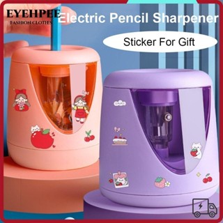 Eyehpee Điện Bút Chì Mài Quà Tặng Có Nhãn Dán Trang Trí Văn Phòng Đồ Dùng Học Tập Hoạt Hình Dụng Cụ Cơ Khí