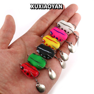 Nhái hơi mồi câu cá giả hình ếch sấm sét mềm 3cm / 3.2g super frog lure mồi giả câu cá lóc máy câu cá