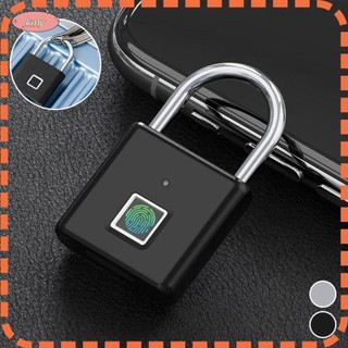 Ổ khóa vân tay thông minh KRNY, Khóa mật khẩu vân tay chống trộm chống nước, Ổ khóa vân tay di động sạc USB sáng tạo