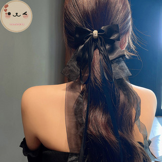 Onemetertu Mới Ngọt Ngào Lớn Nơ Tóc Cho Nữ Bé Gái Gothic Ruy Băng Dài Chắc Chắn Kẹp Tóc Đuôi Ngựa Dễ Thương Dây Buộc Tóc Thời Trang Phụ Kiện Tóc EN