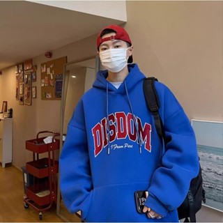  M-8XL Áo Hoodie nam bigsize unisex nam nữ form rộng tay lỡ phông Mỹ Vintage Chữ Hoàng Gia Xanh In Áo Khoác Phong Cách Hàn Quốc Áo Len Dài Tay Plus Size 