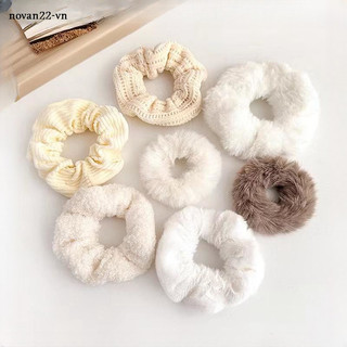 Bộ 7 Dây Buộc Tóc Cao Su Co Giãn Kiểu Pháp Thời Trang Mùa Thu Cho Nữ