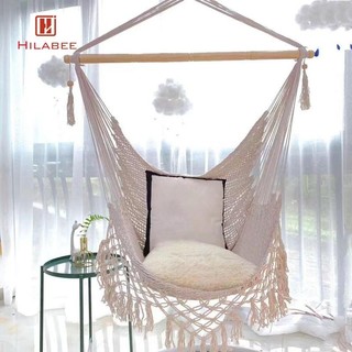Hilabee Boho Treo Võng Ghế Xoay Có Tua Rua Cho Sân Vườn Ngoài Trời Trong Nhà