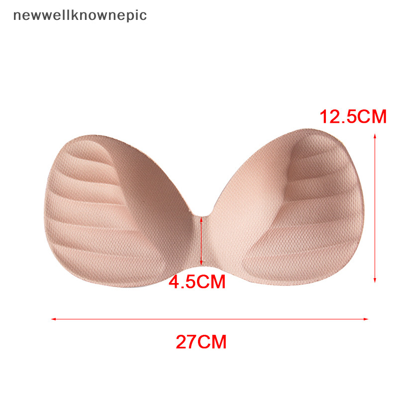Newwellknownepic Nữ Bikini Đệm Chèn Áo Ngực Tăng Cường Đẩy Lên Ngực Vô Hình Pad VN