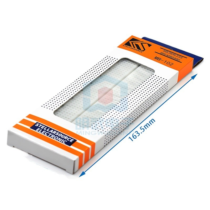 MB-102 Red Blue Line Breadboard 830 Holes Breadboard Bảng kết nối thí nghiệm 165 x 55 x 10mm MB-102 