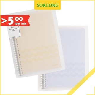 Sổ còng sắt Klong B5 Caro 5x5 80 tờ 8 chấu; binder B5 Klong MS 550
