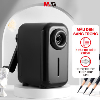  M&G Stationery Student Hand-operated Automatic Lead-feeding Pencil Sharpener Special 5-speed Pen Tip Thickness Adjustable Pencil Sharpener for Sketching School Stationery 