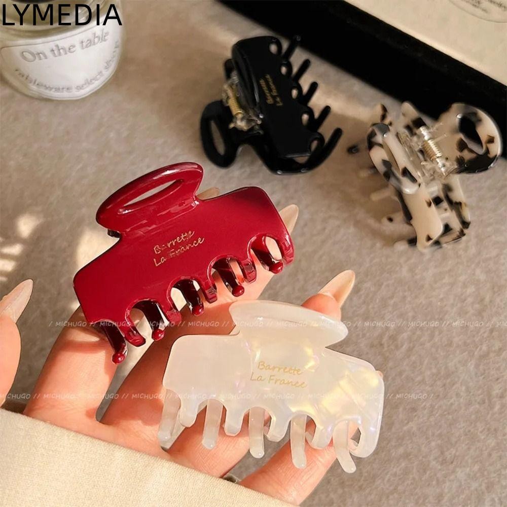 LYMEDIA Tóc LYMEDIA, Vuốt Tóc Cao Cấp Acetate, Phụ Kiện Tóc Cổ Điển Tính Khí