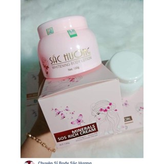 Kem dưỡng trắng da Body Sắc Hương Collagen Hộp 130g Hồng