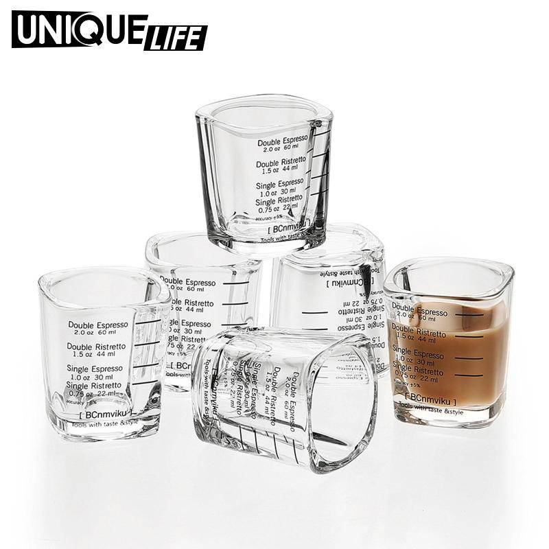 [Yoyo01] 2 Cốc đo thủy tinh Espresso 60ML Chắc chắn