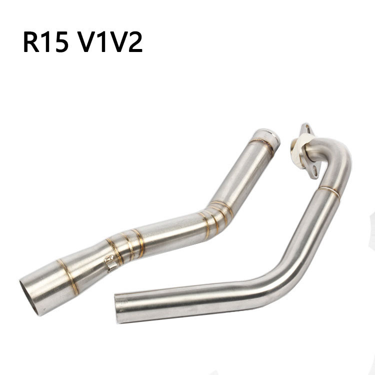 Slip-on Xe Máy R15 V1 V2 MT15 MT125 Ống Xả Khuỷu Tay Kết Nối Với Bộ Giảm Thanh Xả 51mm