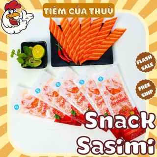 Snack Sashimi Bà Tuyết Diamond, Snack Cá Hồi Nướng làm từ bột mì, Que Cay Tuổi Thơ, Tiệm ăn vặt Thuỳ Bùi