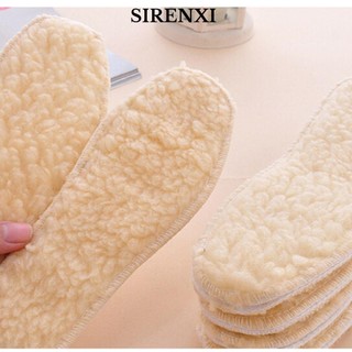 SIRENXI miếng lót giày bằng lông cừu giữ ấm mùa đông hiệu quả