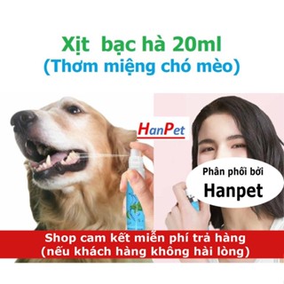  Xịt bạc hà 20ml- Xịt thơm miệng chó mèo 
