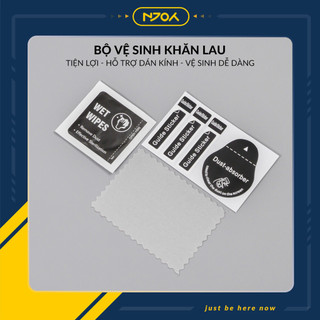 Bộ Khăn Lau Vệ Sinh Hỗ Trợ Dán Kính Cường Lực Điện Thoại iPhone Samsung